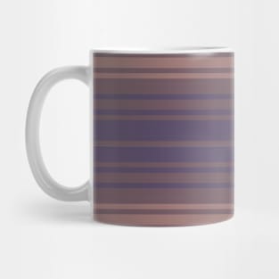 Purple Brown and Pale Green Gradient Stripes Mug